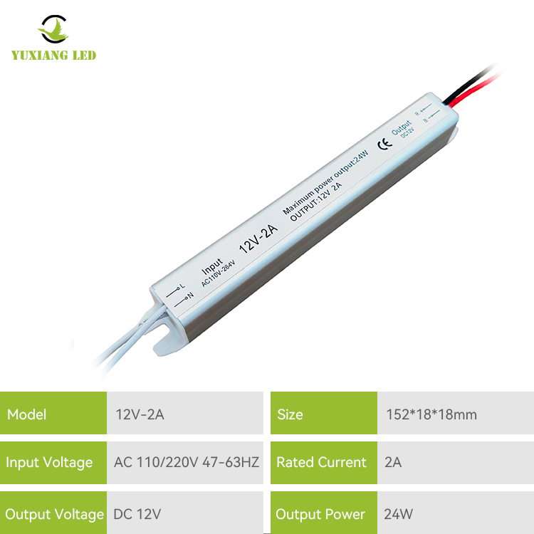 12В 2А 24w Silvery ullla тар ультра жіңішке ультра жұқа жарық диоды
