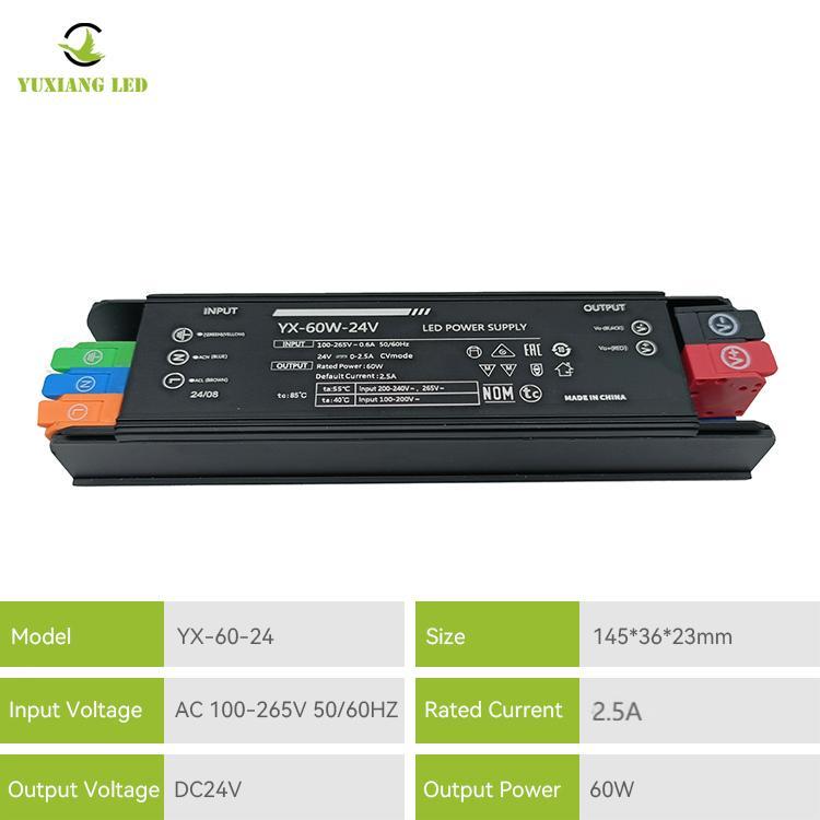 LED 24V 60W жарықдиодты желілік жарықтандыру электрмен жабдықталған